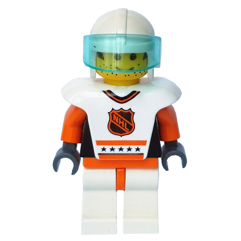 Lego Hockey Player White Vest #4