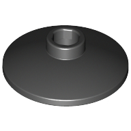 Lego Dish 2 x 2 Inverted [Radar] / Black