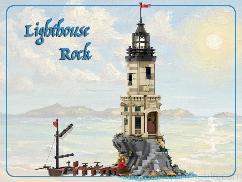 Lego Lighthouse Rock - Seafarer's Bay