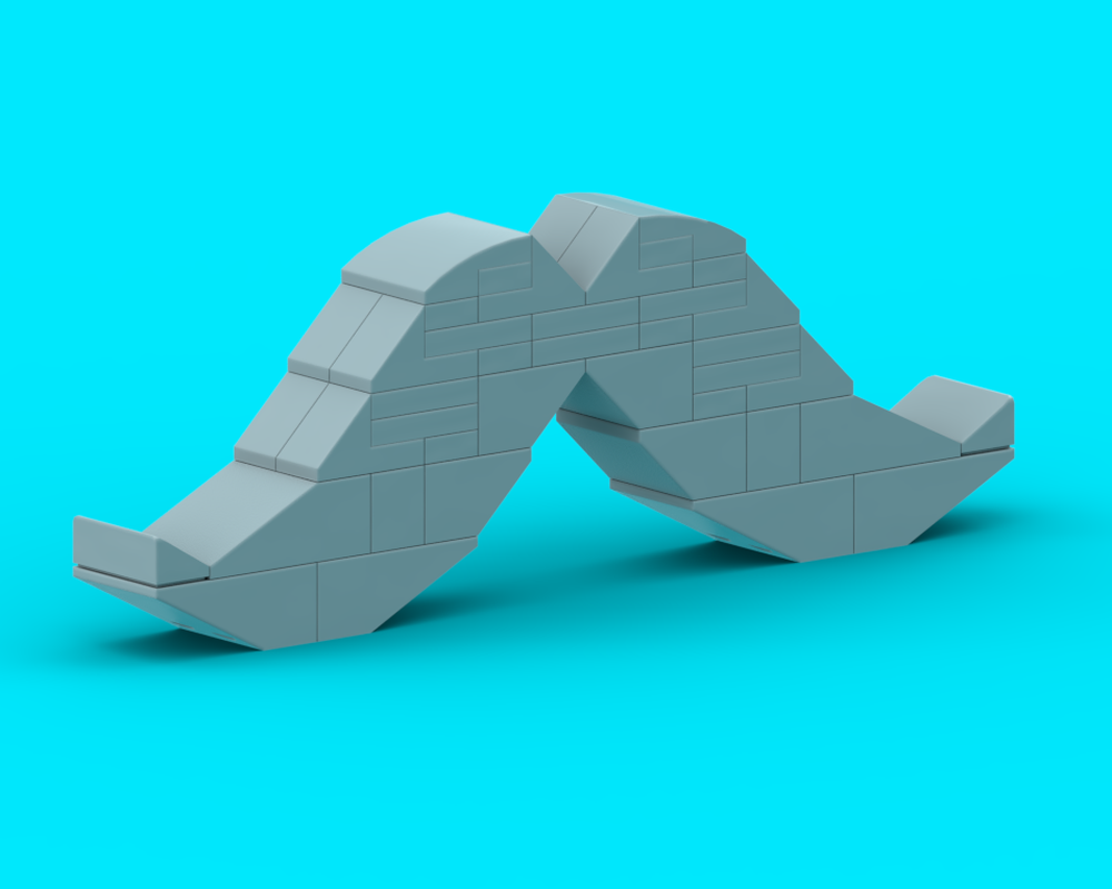 Lego Gray Mustache