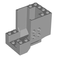 Lego Brick Special 4 x 6 x 4 with 2 x 2 Studs on both Sides (4+ Cockpit) / Light Bluish Gray