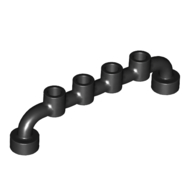 Lego Bar 1 x 6 [Closed Studs] / Black