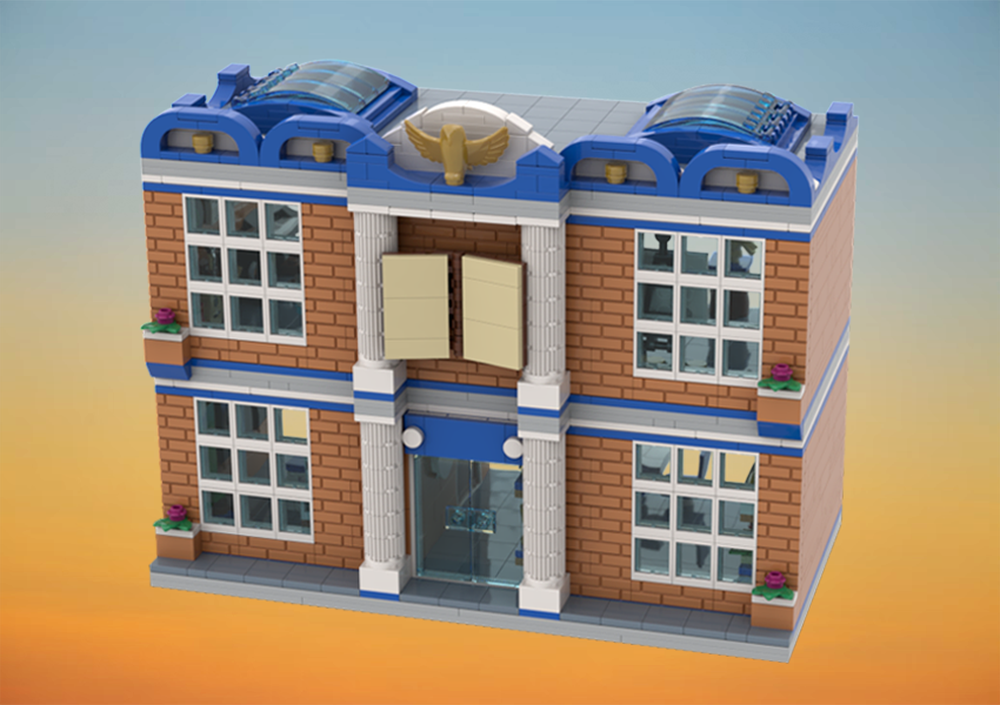 Lego City School (Open Back)