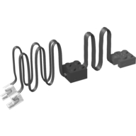 Lego Light Unit, LED with Black Cable, Power Functions / Black