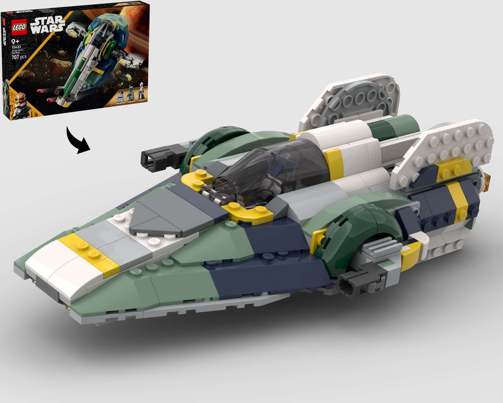 Lego A-Wing Prototype Starfighter – Alternate Build of 75433 Jango's Starship