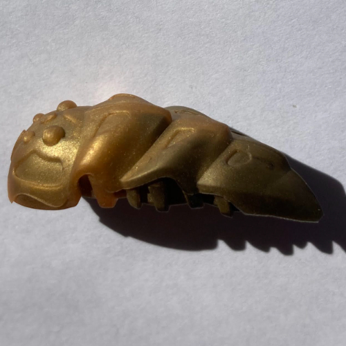 Lego Large Figure Accessory, Rahkshi Kraata Stage 4 with Marbled Flat Dark Gold Tail Pattern