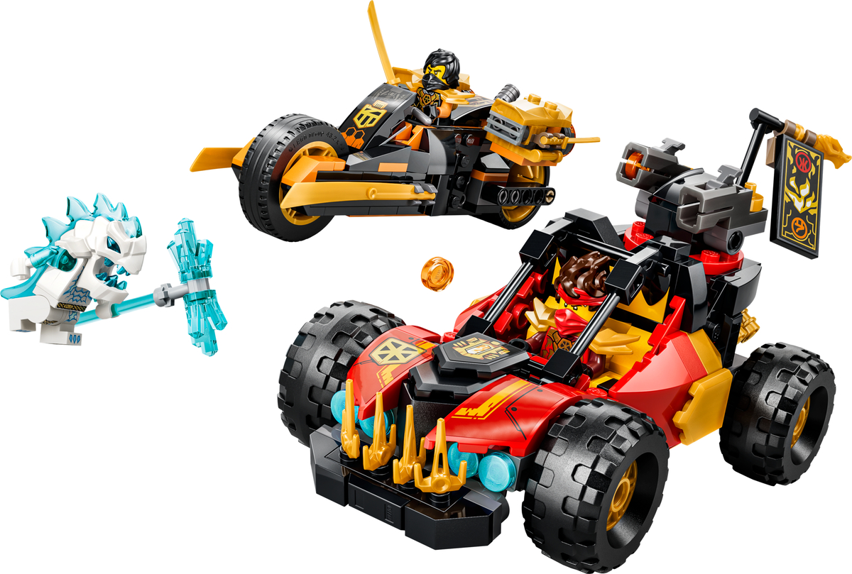 Lego Kai and Cole's Combiner Vehicles