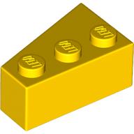 Lego Brick Wedged, Angled 3 x 2 Right / Yellow