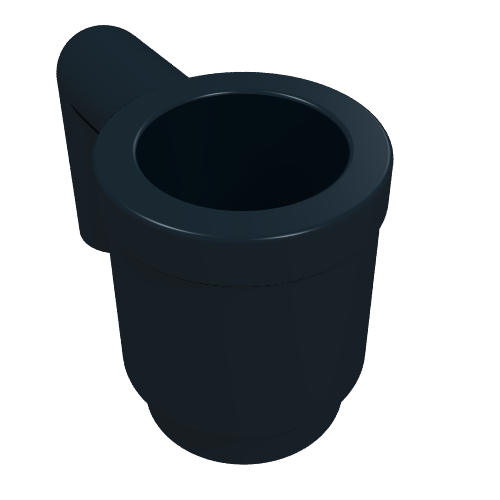 Lego Equipment Cup / Mug [Plain] / Black