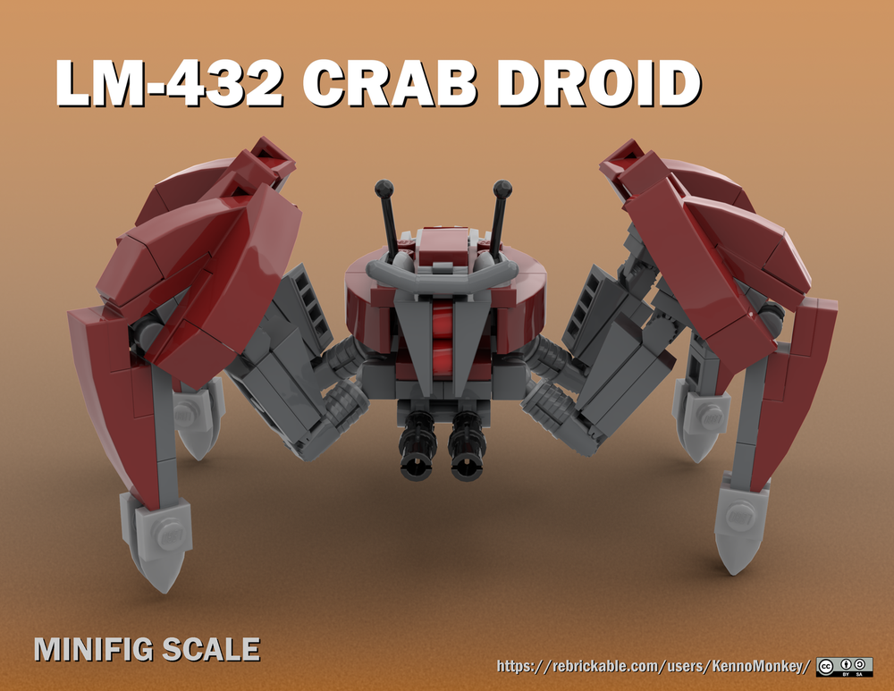 Lego LM-432 Crab Droid 4-legs
