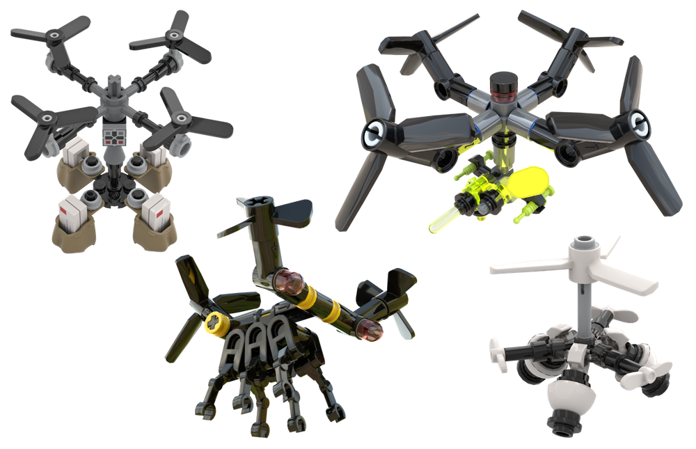 Lego Collection Of Drones