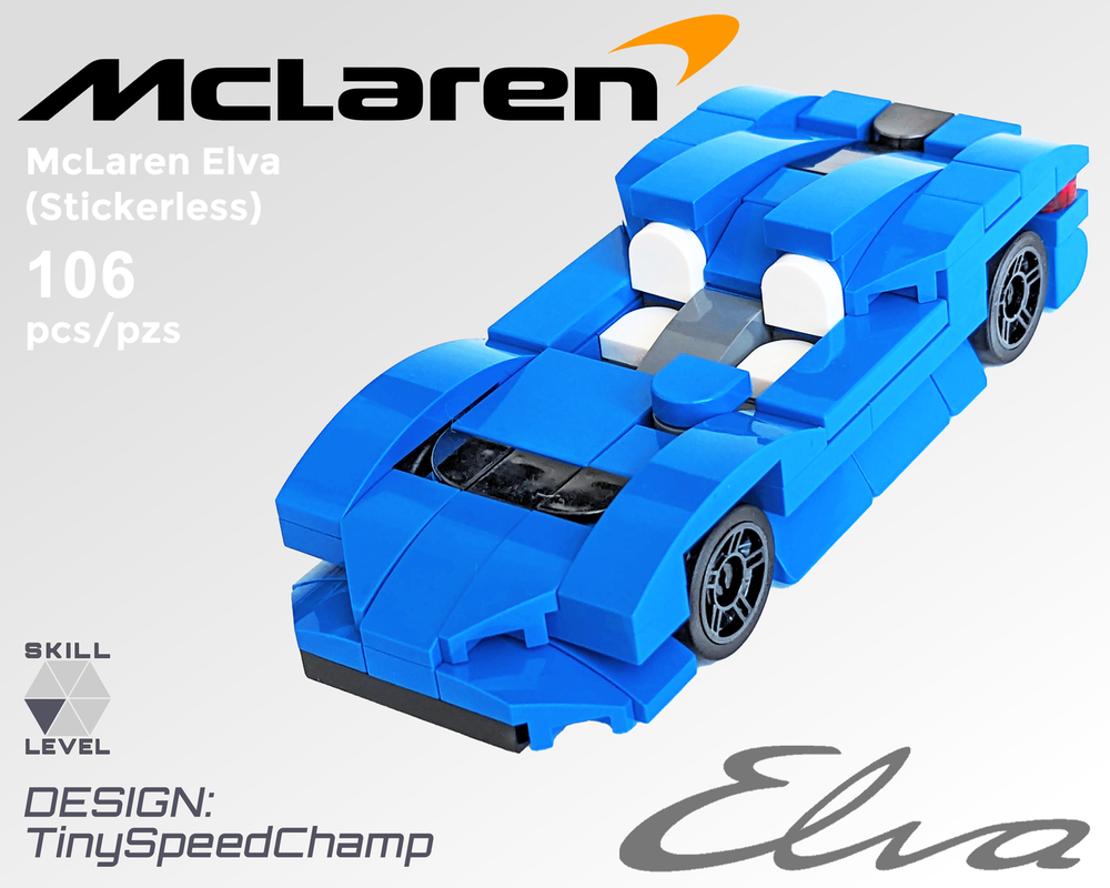 Lego Tiny McLaren Elva (Stickerless)