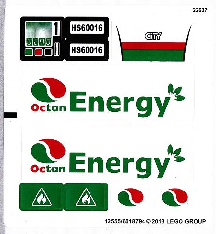 Lego Sticker Sheet for Set 60016-1