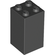 Lego Brick 2 x 2 x 3 / Black