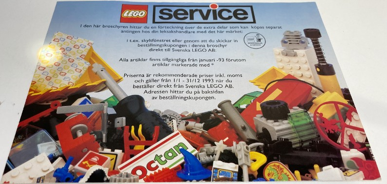 Lego 1993 Medium Service Packs Swedish (922711-S)