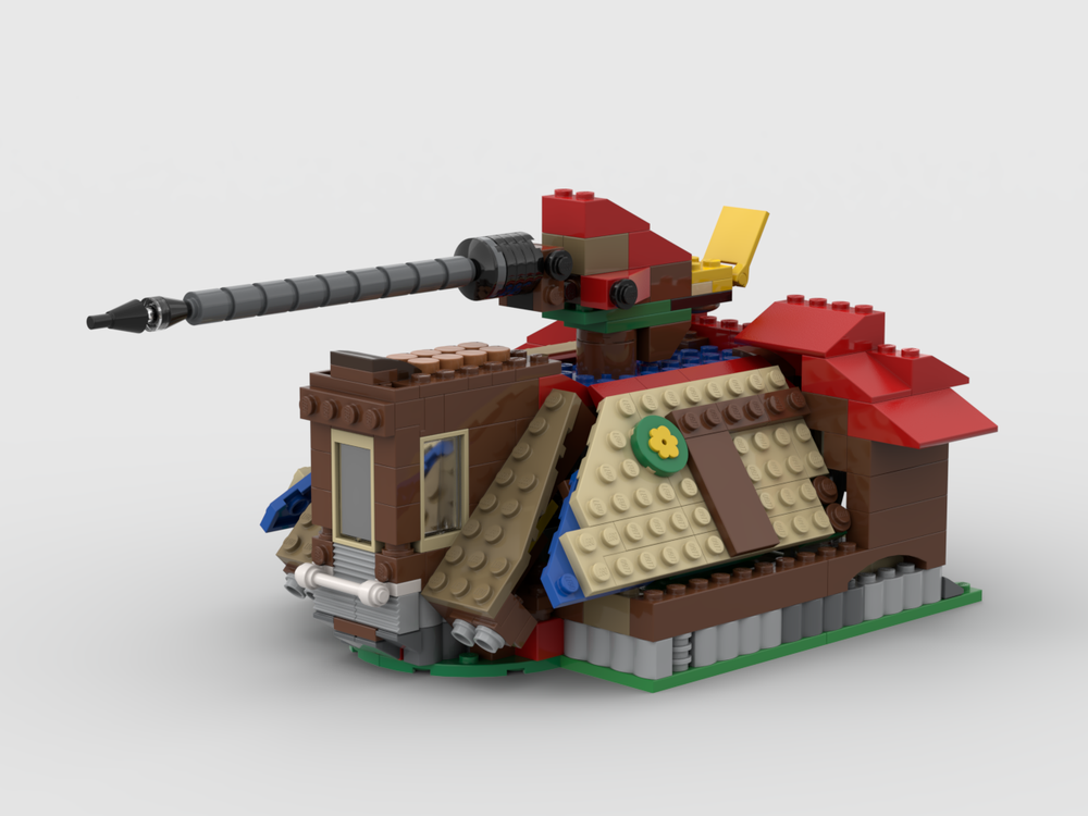 Lego A(T-TE) Frame Log Cabin (LEGO 31048 Lakeside Lodge Alt Build MOC)