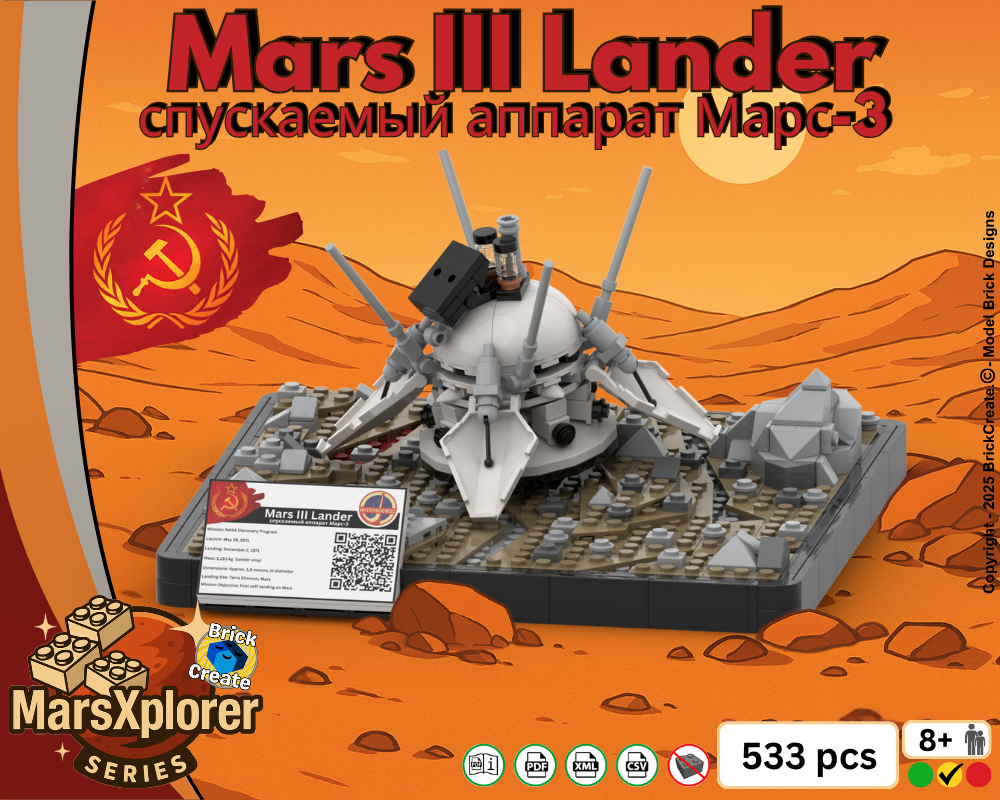 Lego Mars III Lander MarsXplorer Series