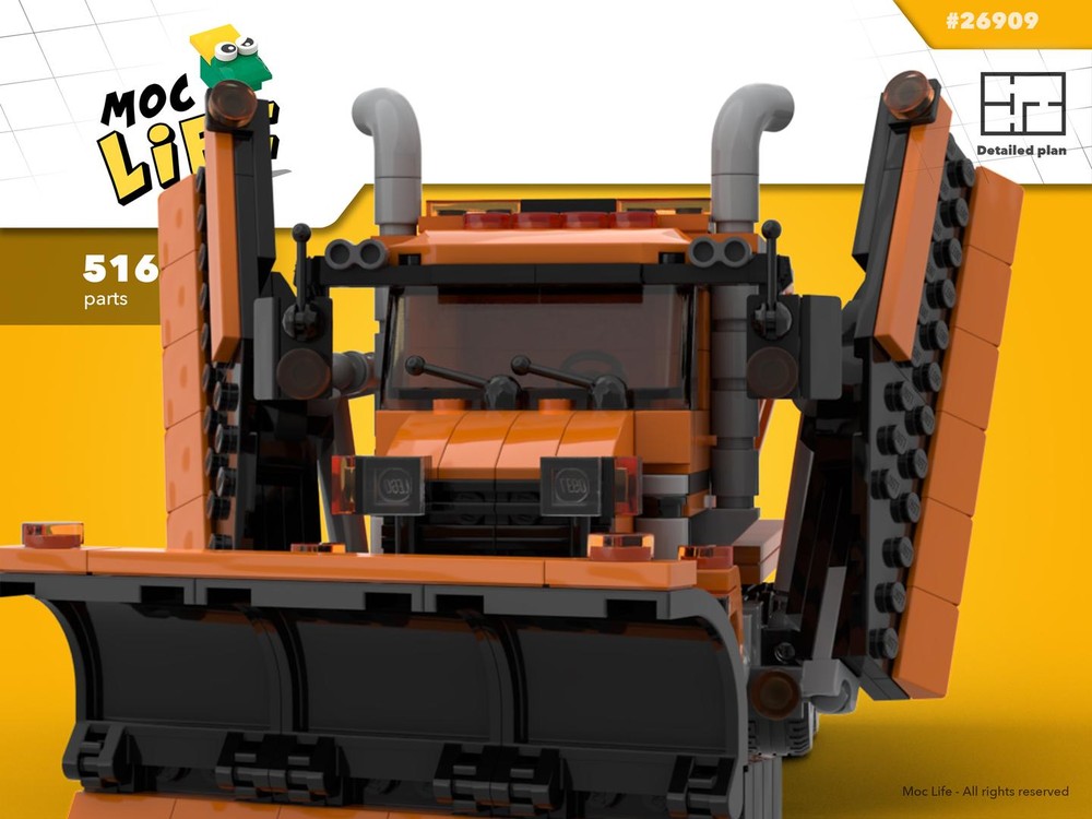 Lego Canadian spreader plow