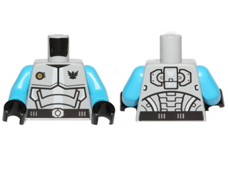 Lego Torso Galaxy Squad Armor with Number 30 on Back Pattern / Dark Azure Arms / Black Hands