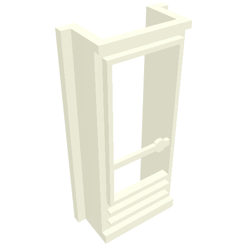 Lego Door 1 x 2 x 4 with Glass for Slotted Bricks