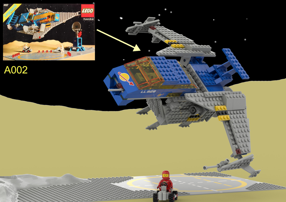 Lego LL928 Galaxy Explorer A002 (set 928-1 or 497-1 )