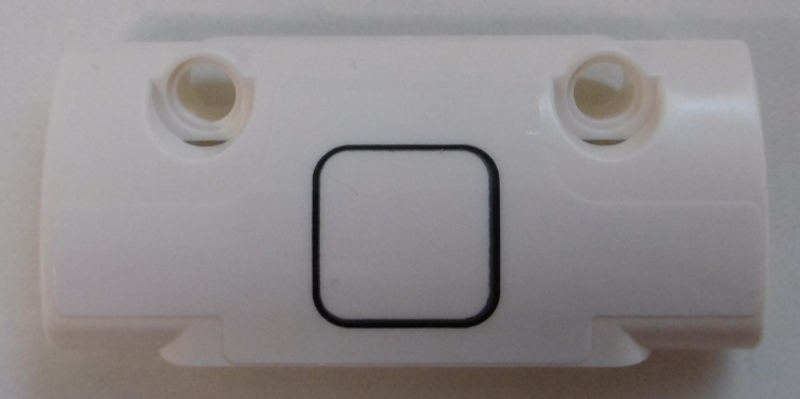 Lego Technic, Panel Curved 7 x 3 with 2 Pin Holes through Panel Surface with Black Rounded Square Pattern (Sticker) - Set 42100