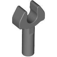 Lego Bar 1L with Clip [Cut Edges and One Side Hole] [Full Clip] / Dark Bluish Gray