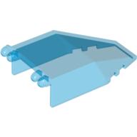 Lego Windscreen 7 x 4 x 1 2/3 with Hinges / Trans-Dark Blue