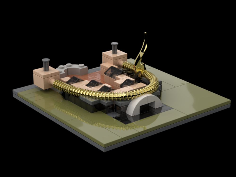 Lego Luigi Pecci Centre for Contemporary Art in Florence, Italy (1:1000 Scale)