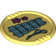 Lego Duplo Disk with Xylophone and Starfish Print