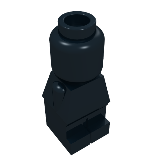 Lego Microfig [PLAIN] / Black