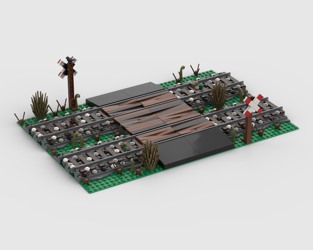 Lego Old train crossing