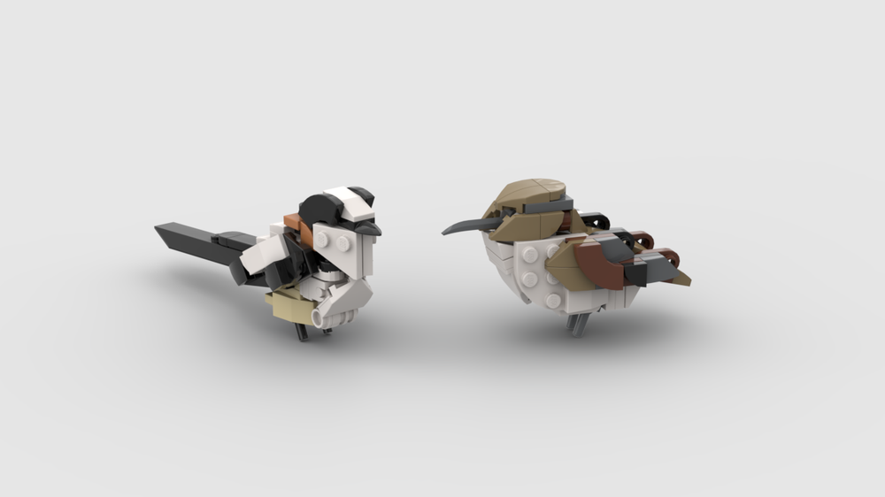 Lego Birds 8 - Long Tailed Tit and Short-Toed Treecreeper