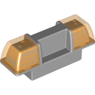 Lego Duplo Siren / Flashing Light - Trans-Orange