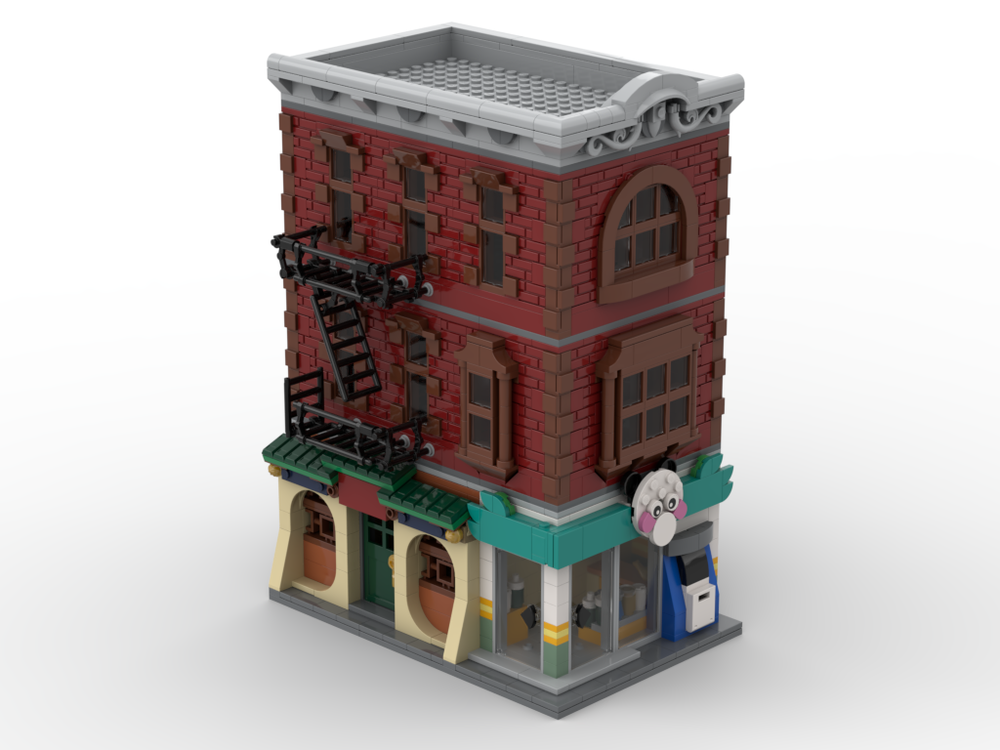 Lego Chinatown Redbrick Apartment Building