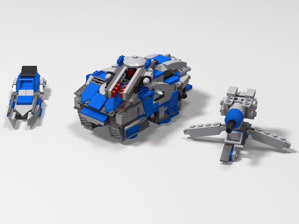Lego 501st hover tank w/ artillery and speeder