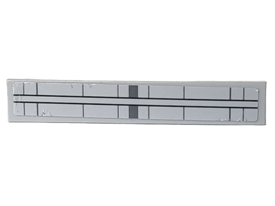 Lego Tile 1 x 6 with SW Tie Striker Black and Dark Bluish Gray Lines Pattern (Sticker) - Set 75154 / Light Bluish Gray