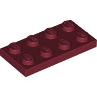 Lego Plate 2 x 4 / Dark Red