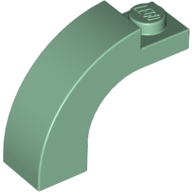 Lego Brick Arch 1 x 3 x 2 Curved Top / Sand Green