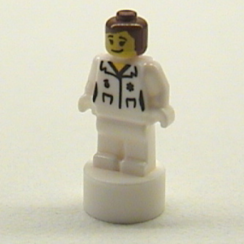Lego Minifig Trophy Statuette, Doctor Print