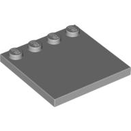 Lego Plate Special 4 x 4 with Studs on One Edge [Plain] / Light Bluish Gray