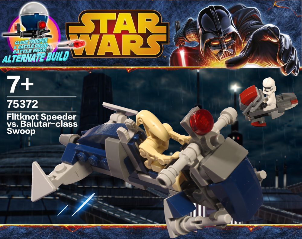 Lego Flitknot Speeder vs Balutar-class Swoop