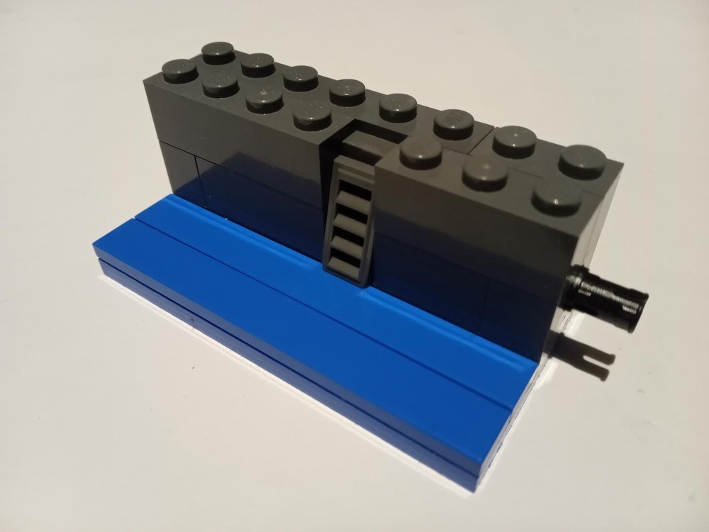 Lego Straight canal module with ladder
