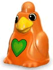 Lego Primo Animal Bird Large with Green Heart Print