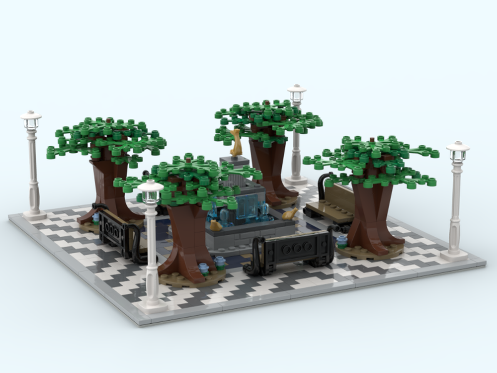 Lego Town Hall Square