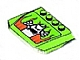 Lego Wedge 4 x 6 x 2/3 Triple Curved with Flames and White Ghost Pattern (Sticker) - Set 8165