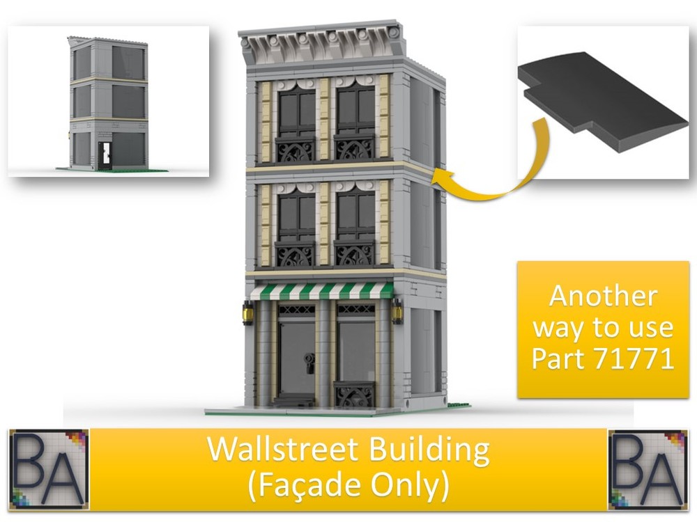 Lego Wallstreet Bldg (facade only)