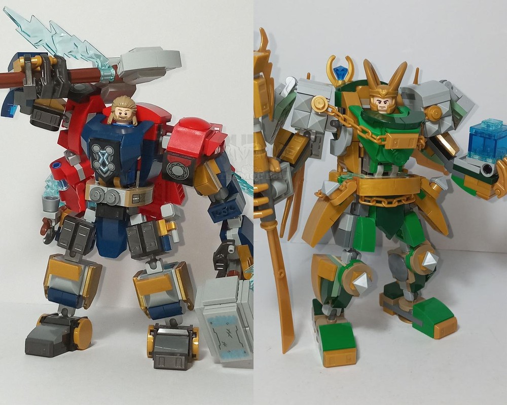 Lego Thor & Loki Mech Armor Bundle