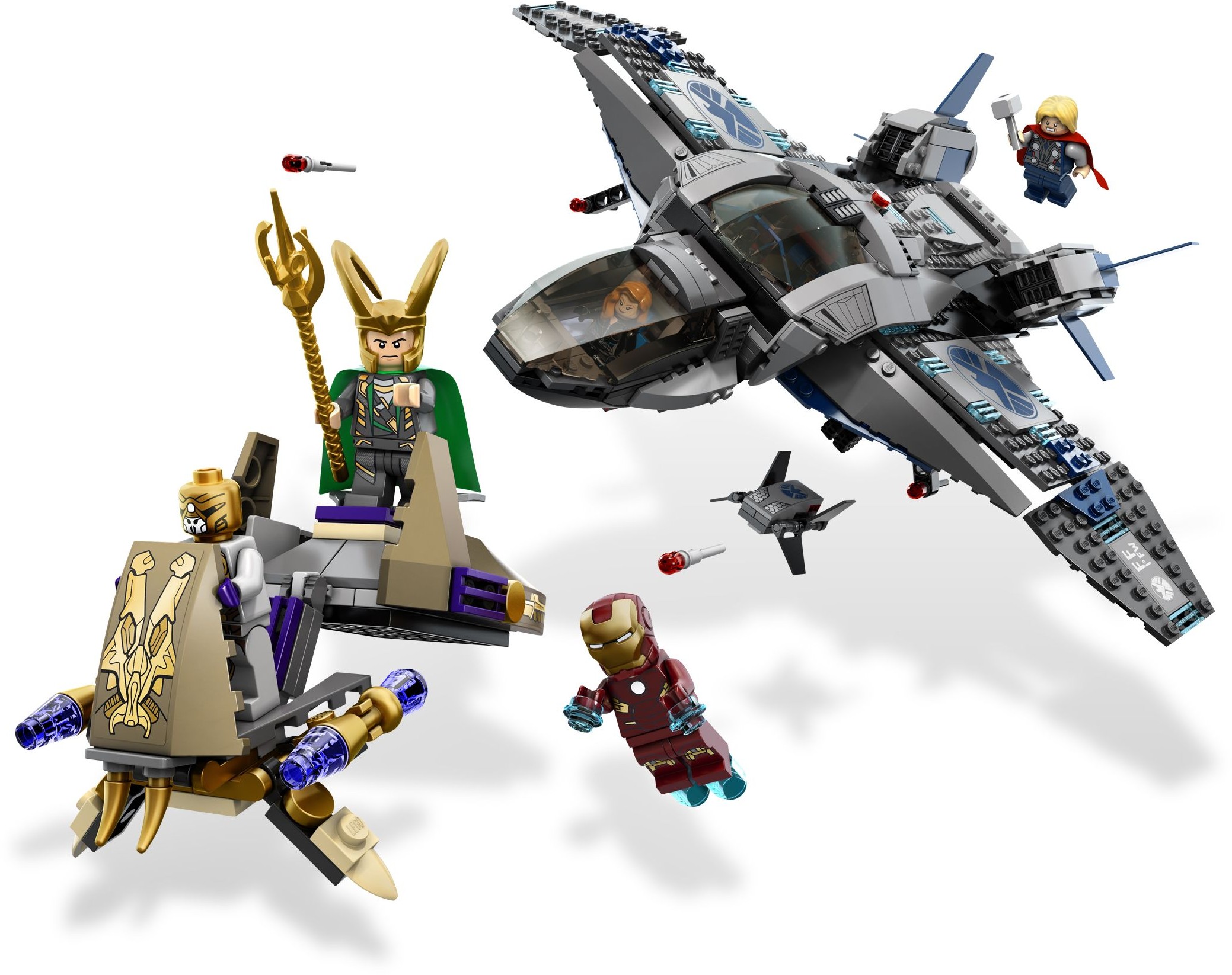 Lego Quinjet Aerial Battle