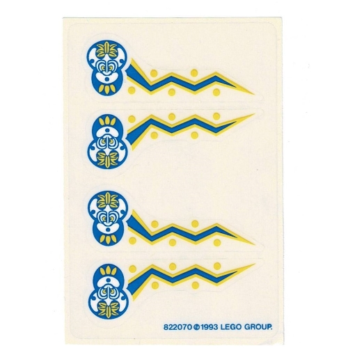 Lego Sticker Sheet for Sets 1788-1, 6256-1, 6264-1, 6278-1, 6292-1